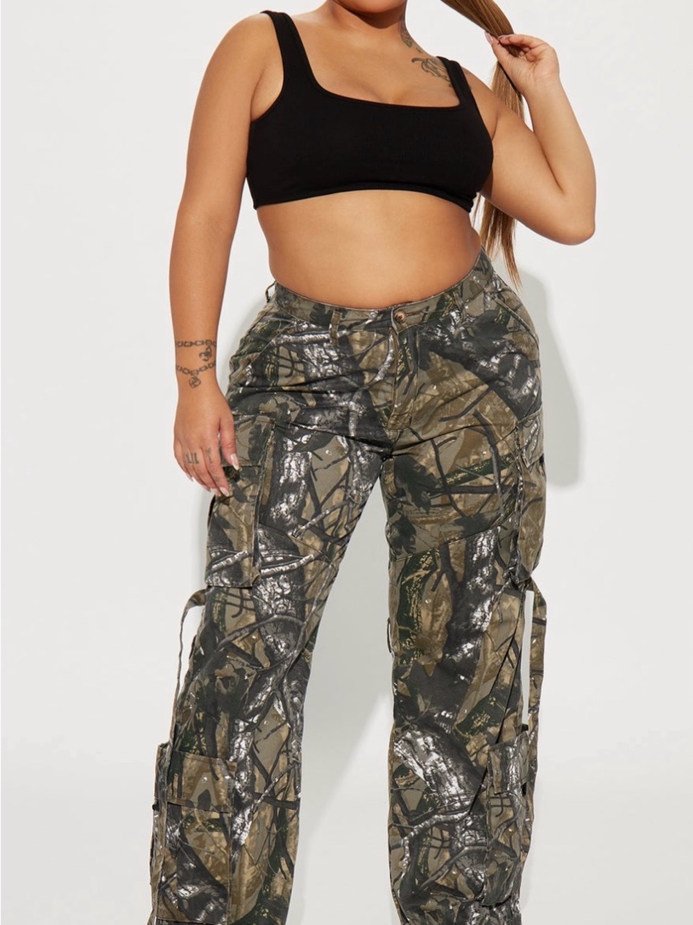 NWT-Plus Size Camouflage Cargo Pants